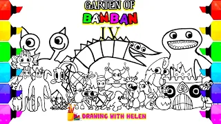 Garten of BanBan 4 Coloring pages / Color All New Bosses + Ending (Chapter 4) / Music NCS