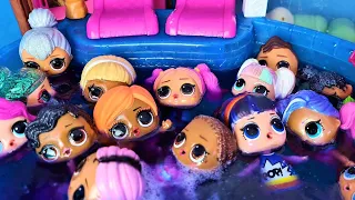 CARTOON LOL👀😁 DOLLS SWIM IN THE POOL AND CHANGE COLOR! Collection of DARINELKA series