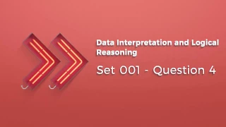 Data Interpretation and Logical Reasoning for CAT | Set 001 | 05 Question-4