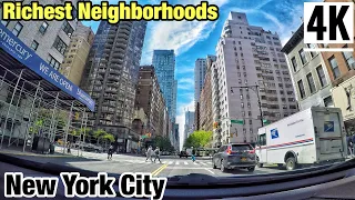 ⁴ᴷ⁶⁰ Billionaires' Row (57th Street) Midtown Manhattan New York City During Lockdown 2020