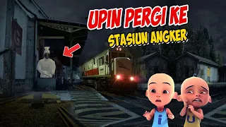 Upin ipin Pergi ke Stasiun Angker , ipin takut ! GTA Lucu