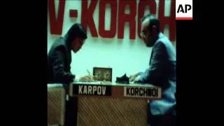 SYND 4 9 78 WORLD TITLE CHESS MATCH BETWEEN KARPOV AND KORCHNOI IN BAGUIO