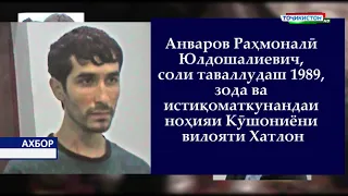 Боздошти гурӯҳи қочоқчиёни маводи мухаддир / Ахбори Точикистон