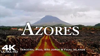AZORES ISLANDS 🇵🇹 Drone 4K Açores | 1 Hour Aerial film of Terceira Faial Pico São Jorge | Portugal