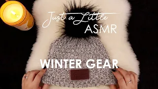 Ep. 36: Winter Gear (ASMR whispering, tapping, crinkles, fabrics, candle, rambling, stories) - 🎧