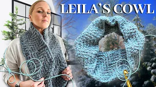 How to Crochet Lelia's Cowl [Step-By-Step Crochet Tutorial]