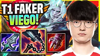 FAKER DESTROYING WITH NEW CHAMPION VIEGO! - T1 Faker Plays Viego Mid vs Galio! | Season 11