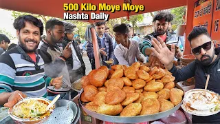 99/- Jaipur aake mila VIRAL Indian Street Food 😍 Moye Moye Chaat, Dal Bati Churma, Makhani Kachori