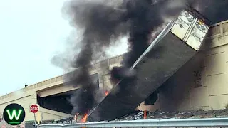 Tragic! Ultimate Near Miss Video Of Semi Trucks Crashes Filmed Seconds Before Disaster