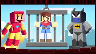 My Friends Trapped Me with SUPERHEROES In Minecraft!