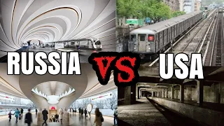 Moscow Metro Station Vs America Metro Station - America Is Left Behind #russiavsusa