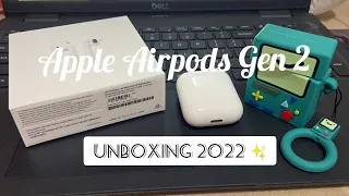 airpods gen 2 unboxing 2022 + accessories ✨