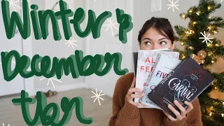❄️All the books I want to read this winter, December tbr & winter book recommendations📖