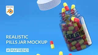 How to model a medicine jar mockup in blender