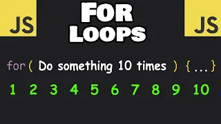 Learn JavaScript FOR LOOPS in 5 minutes! 🔂