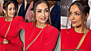 Malaika Arora Arrived in Red Gown Dress 👗 At Bussiness & Influencer Awards 2022 | Malaika अरोरा