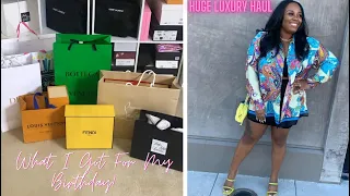 WHAT I GOT FOR MY BIRTHDAY HAUL?! | HUGE LUXURY HAUL + MORE | FENDI, DIOR & MORE | BRWNGIRLLUXE