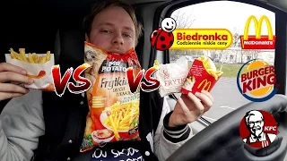 TEST FRYTEK - McDonald's vs KFC vs Burger King vs Biedronka