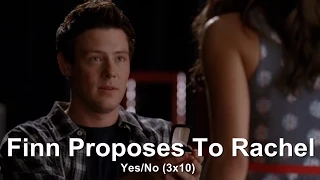 GLEE- Finn Proposes To Rachel | Yes/No [Subtitled] HD