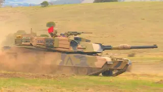 Australian Army - M1A1 AIM SA Main Battle Tanks @ Exercise Chong Ju 2018 [720p]