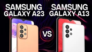 SAMSUNG GALAXY A13 vs SAMSUNG GALAXY A23 comparison and review.