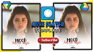🥰New Avee Player NewScreen Size Template Tutorial | Avee Player Template Google drive Download Link
