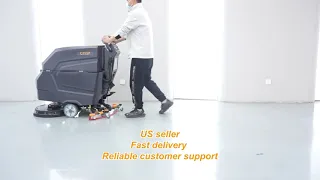 C21SP Features, Self-Propelled Floor Scrubber with Traction Motor CrystalFloorScrubber.com