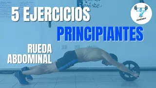 ⭕Rueda Abdominal: 5 Ejercicios principiantes - Primeros pasos rueda abdominal - Ab Wheel