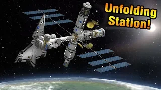 KSP: UNFOLDING Robotic SPACE STATION!