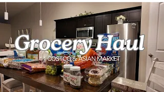 Monthly Grocery Haul (COSTCO AND ASIAN MARKET)