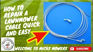 How To Fix A Lawn Mower Cable Quick And Easy Low Cost