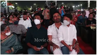 Dhanush with his sons yathra and linga at Rock with Raja || #trending #dhanush #yathradhanush