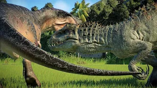 INDOMINUS REX VS ACROCANTHOSAURUS | Jurassic World Evolution 2