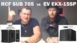 EV EKX 15SP VS RCF SUB 705 | битва сабвуферов