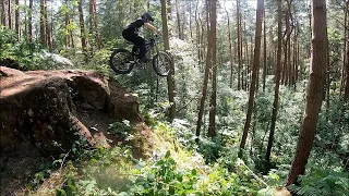 LARGE SENDS AT KINVER FREERIDE PARK - BIG ROCK DROP! :D