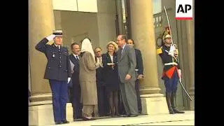 FRANCE: PAKISTAN'S PRIME MINISTER BENAZIR BHUTTO VISIT