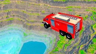 BeamNG.Drive High Speed Cliff Jumps #1