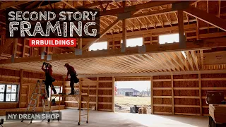 My Dream Shop Ep-30: Crazy Second Story Floor Framing Install