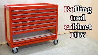 DIY Rolling Tool Cabinet