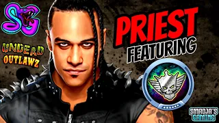 JD Damian Priest 6 Star Bronze Featuring The Sheriffs Badge Ultimate Skill Plate / WWE Champions