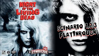 Zombicide: Night of the Living Dead scenarios 1-3 all at once