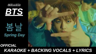 BTS (방탄소년단) '봄날 Spring Day' Official Karaoke With Backing Vocals + Lyrics