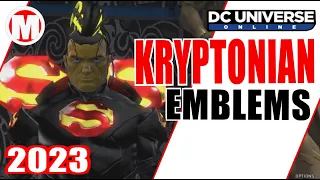 DCUO All the Kryptonian General Time Capsule Emblems