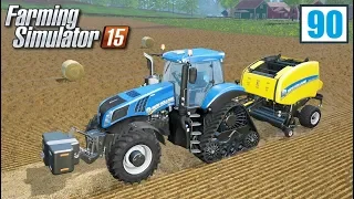 Nowy traktor i prasowanie słomy (Farming Simulator 15 #90), gameplay pl