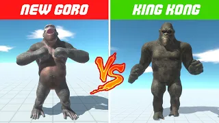 NEW GORO VS KING KONG - Animal Revolt Battle Simulator Remastered