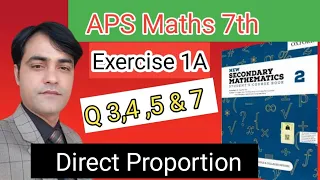 Exercise 1A Question No 3,4 ,7 & 8  II APS Maths 7th II New Secondary Mathematics Book 2.