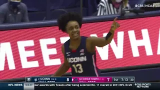 UConn Women's Basketball Highlights v. Georgetown 02/12/2021