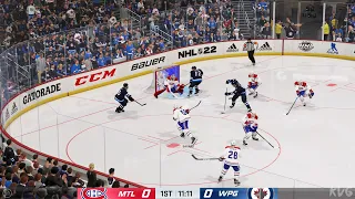 NHL 22 - Montreal Canadiens vs Winnipeg Jets - Gameplay (PS5 UHD) [4K60FPS]