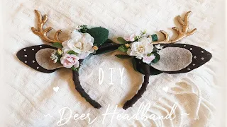 DIY Floral Fawn/Deer Headband ♥