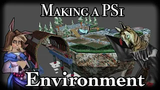 Making a Retro PS1 Game Environment in Blender Ep.1 Modeling an exterior environment.